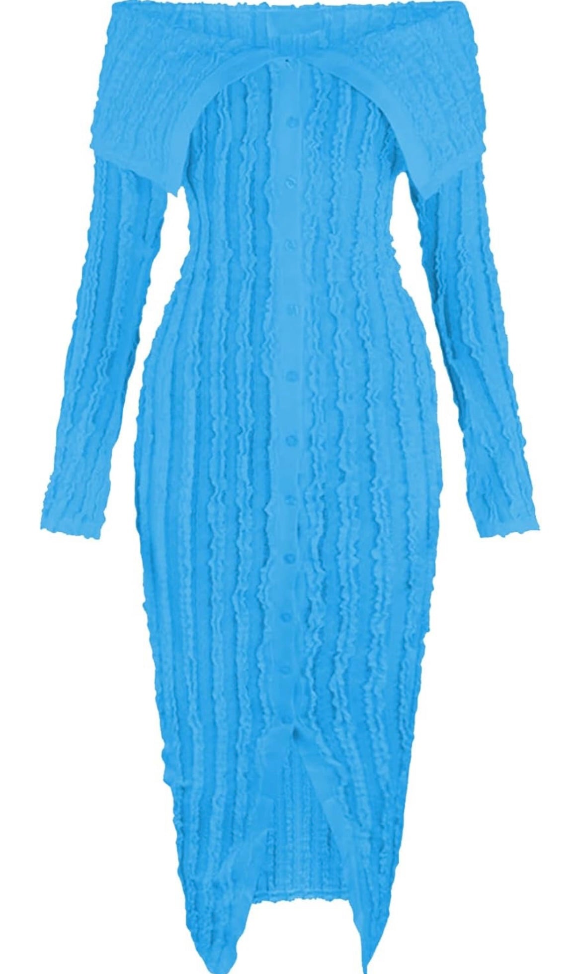 Cold shoulder dress (Black, Pink and Blue)
