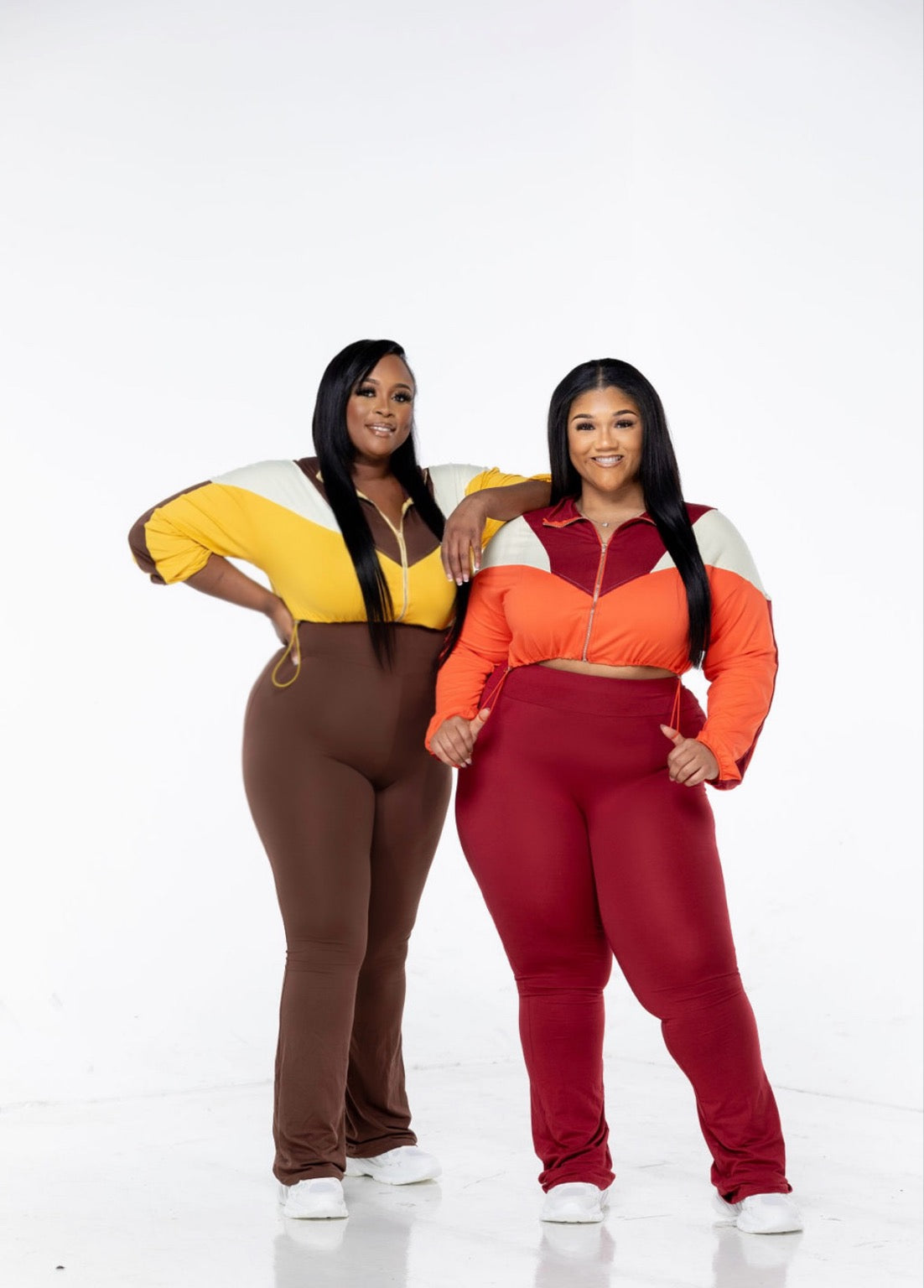 APF Color block 2pc set (Brown & Burgundy) Small-3x