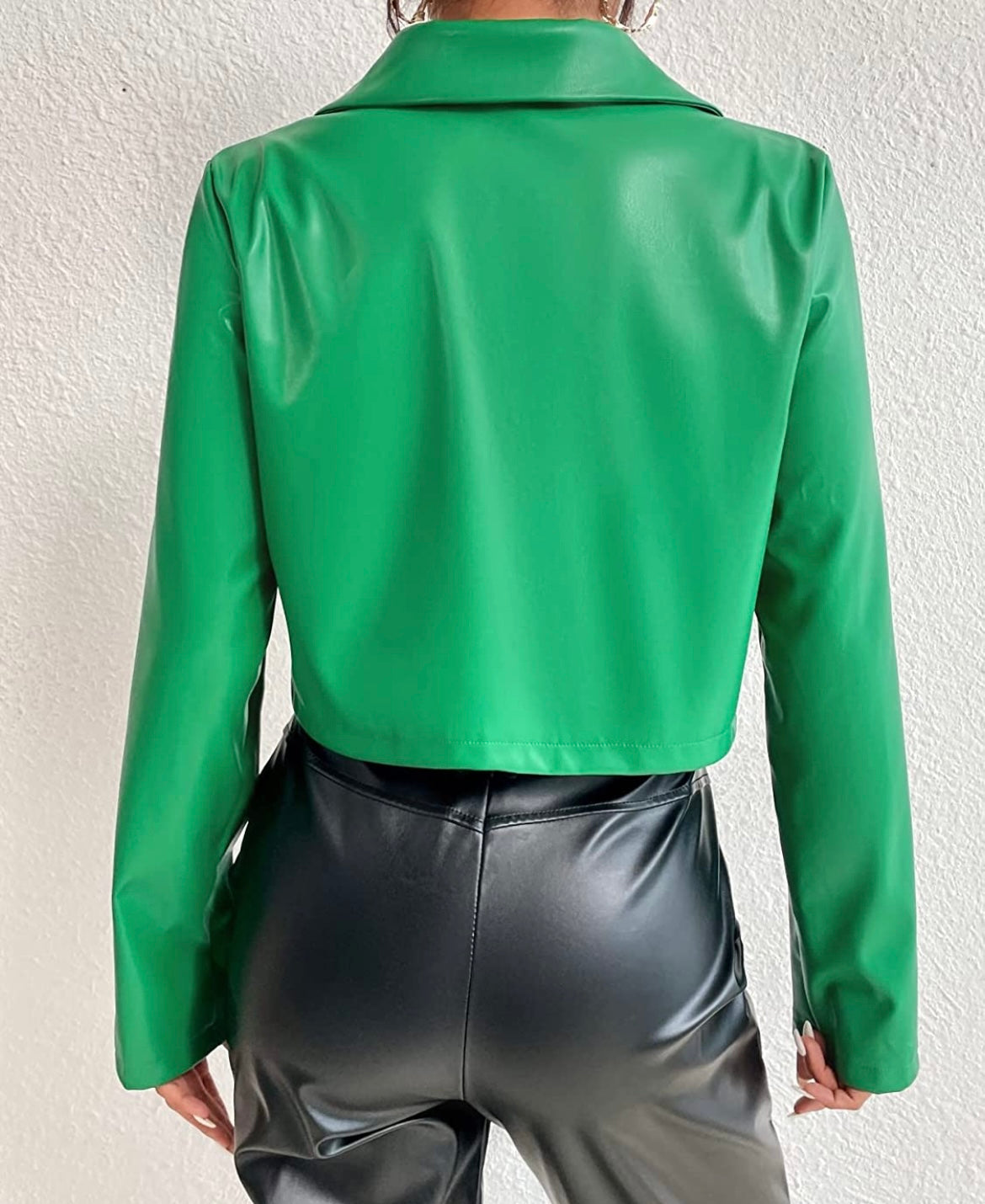 Money green leather Jacket, Corset(Small-3x) & boots (6-11)