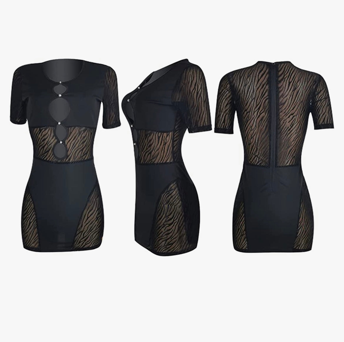Zebra dress (Short and Long Sleeve)
