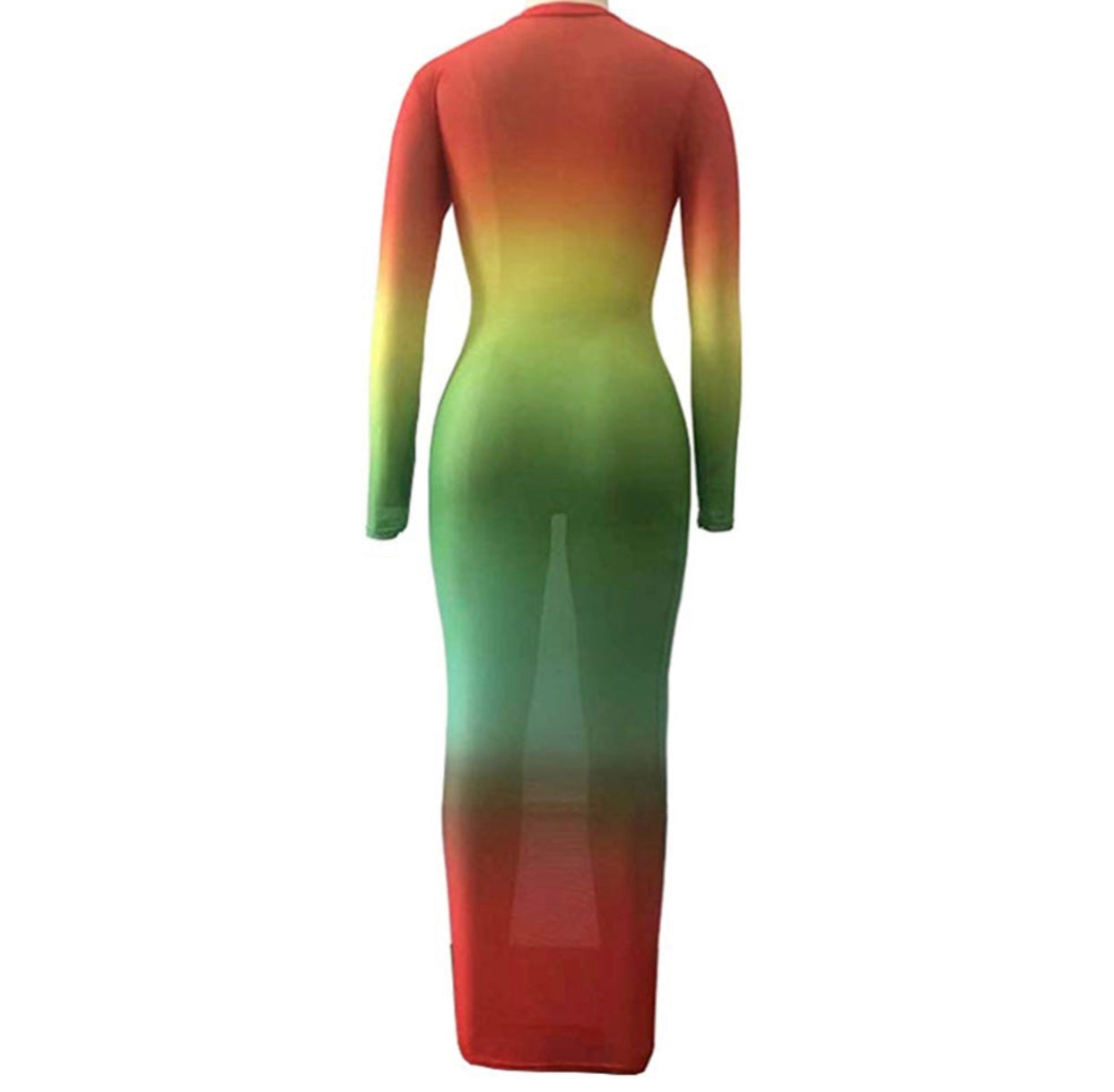 Ankle sheer dress (Rainbow and Fire)