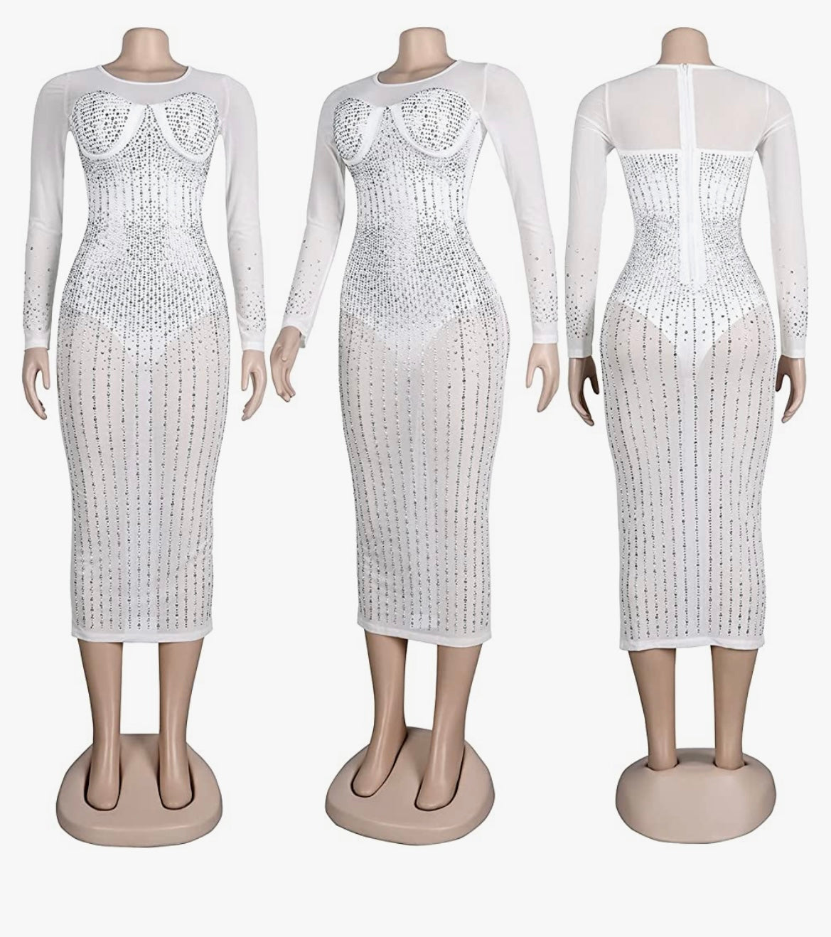 Sparkle in love dress (Black/Gold and White/Sliver) Small-3x