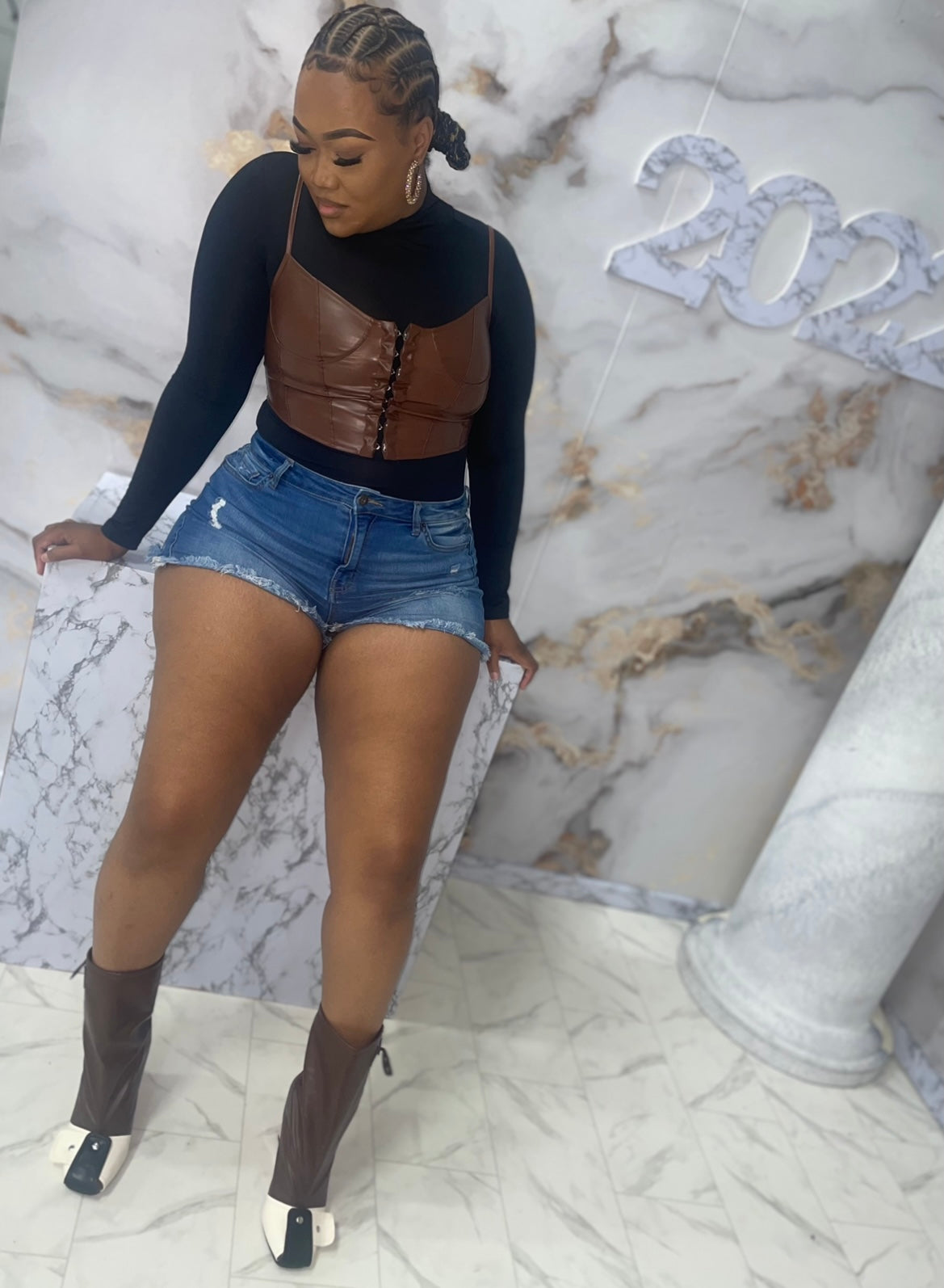 Leather Bustier