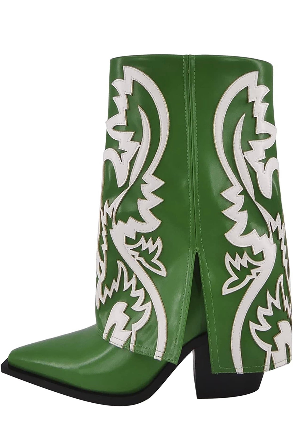 Money green leather Jacket, Corset(Small-3x) & boots (6-11)