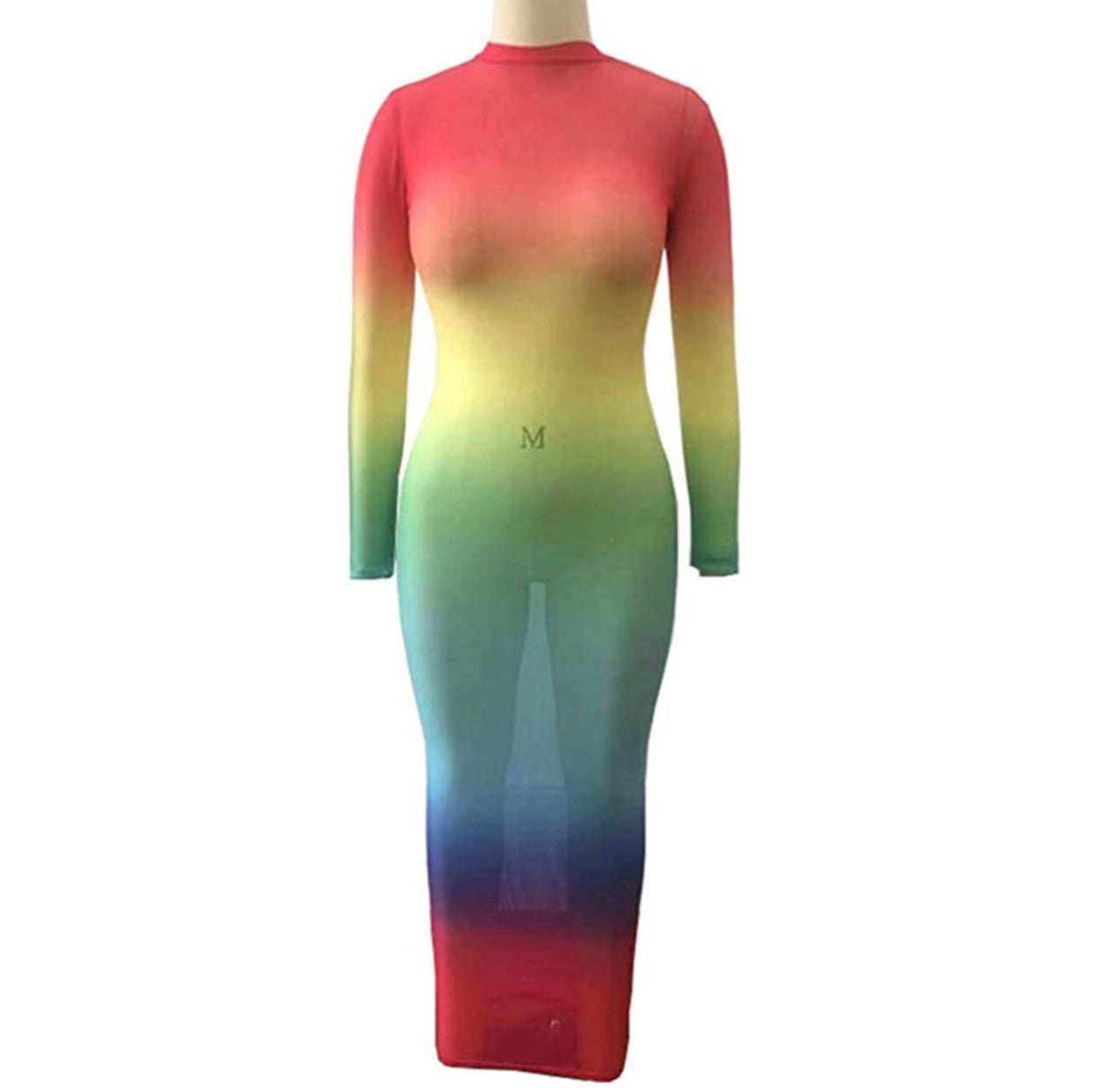 Ankle sheer dress (Rainbow and Fire)