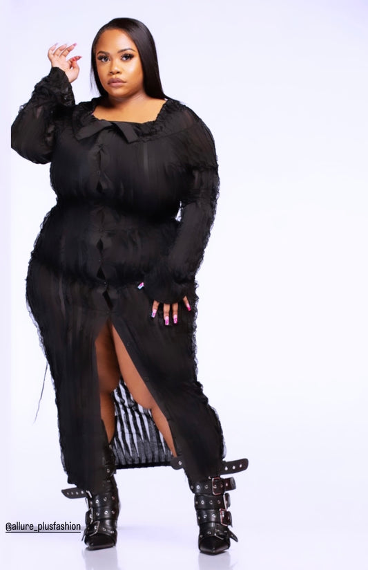 Cold shoulder dress (Black, Pink and Blue)