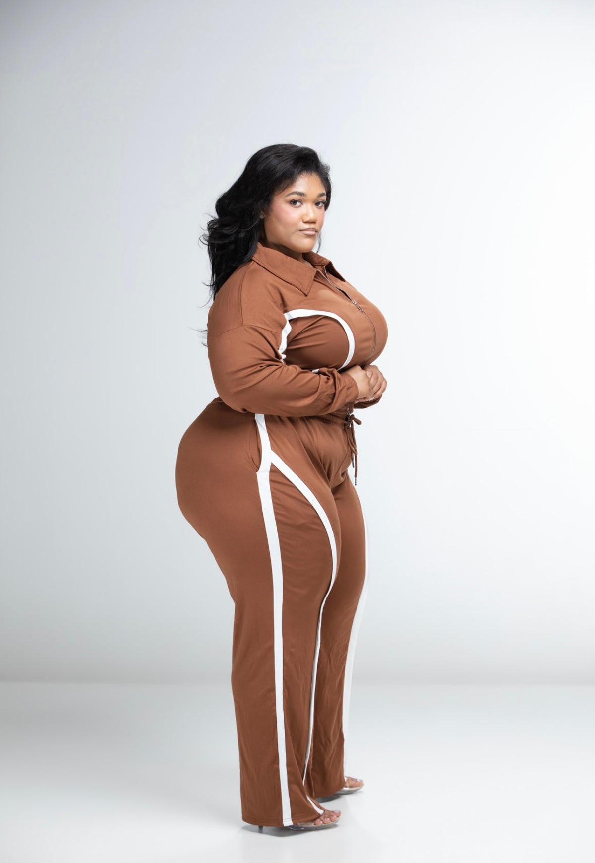 APF 2 pc tracksuit (Brown, Black and Royal Blue)