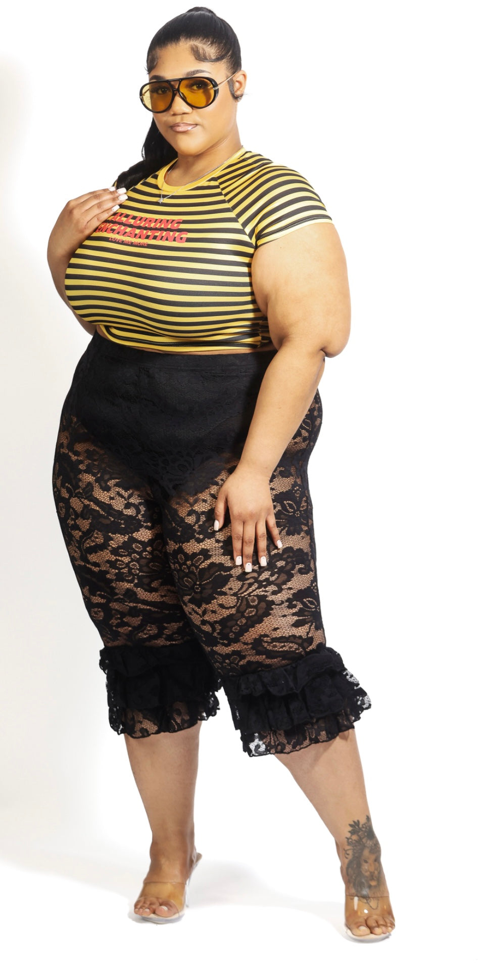APF Lace Look (Sunglasses, Stripe top, Lace top, lace Capris are sold separately)