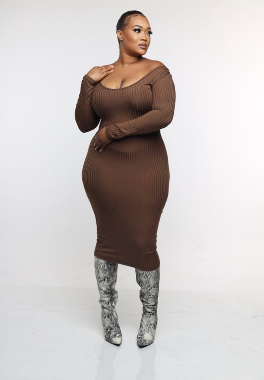 Show me off bodycon ankle dress (Small-2x)