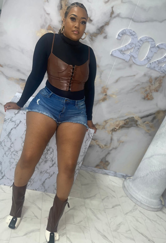 Leather Bustier