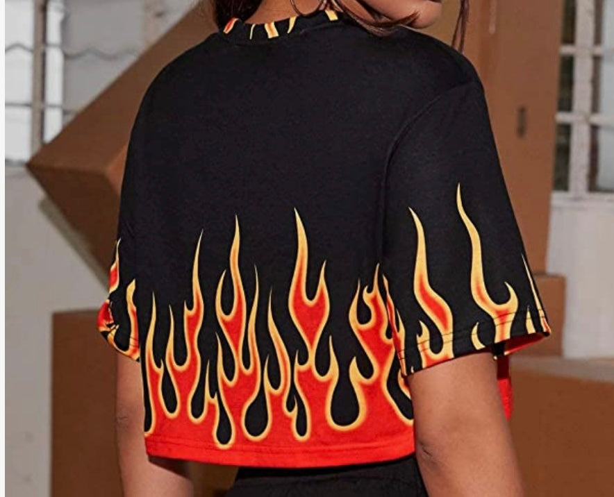 Fire top & Bubble Skirt (Red, Blue, Silver, Purple and Black)