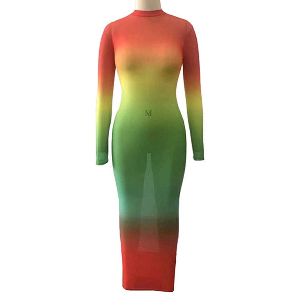 Ankle sheer dress (Rainbow and Fire)